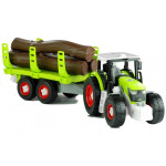 TRAKTOR S PRÍVESOM NA DREVO 43 CM